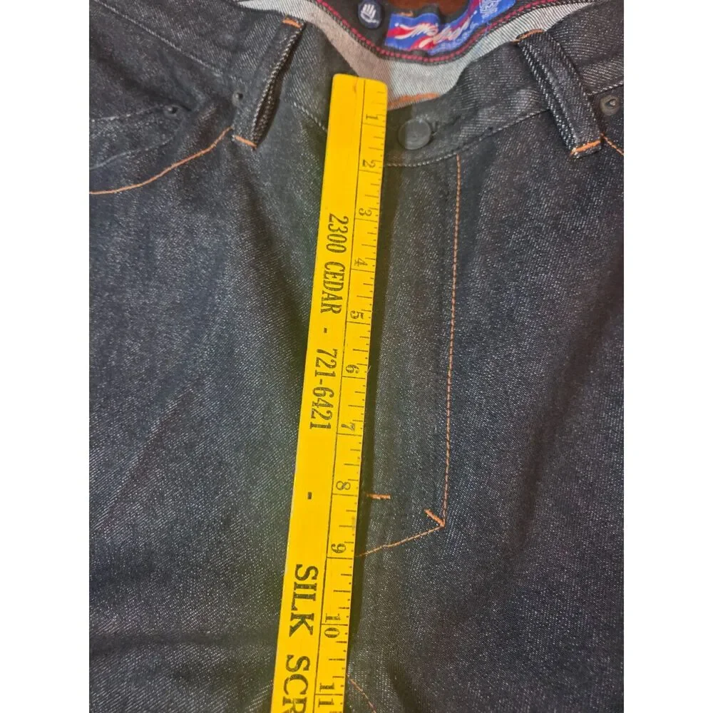 Miskeen Originals Artistic Fit Selvedge Denim Jeans Size 38 Raw Dark Wash